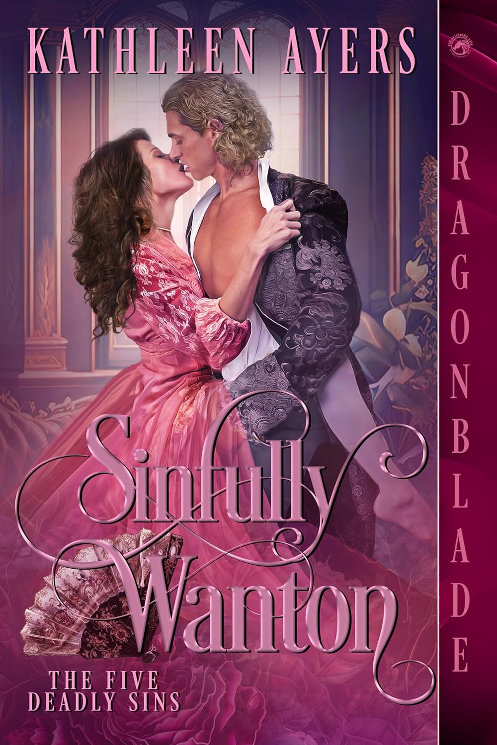 Kathleen Ayers Sinfully Wanton Victorian Historical Romance book cover front view