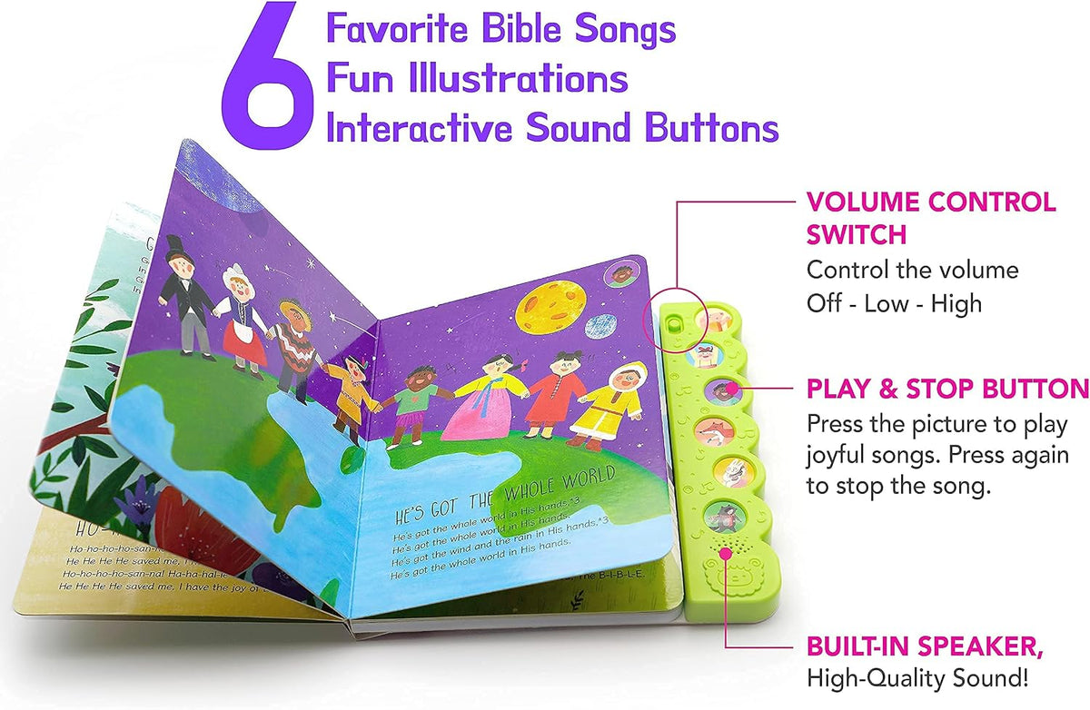 Sing Along With Jesus sound book open page illustration