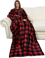 Catalonia Wearable Blanket with Sleeves for Women & Men, Fleece Wrap Throw | Cheetah Print & Sleeve Design for Hands-Free Comfort, Perfect for Reading, TV Time & Relaxing, Christmas & Birthday Gift - Image 12
