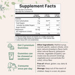 Micro Ingredients kids magnesium gummies supplement facts label