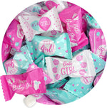 Fun Express premium celebratory mints serving as sophisticated table decorations for guests.
