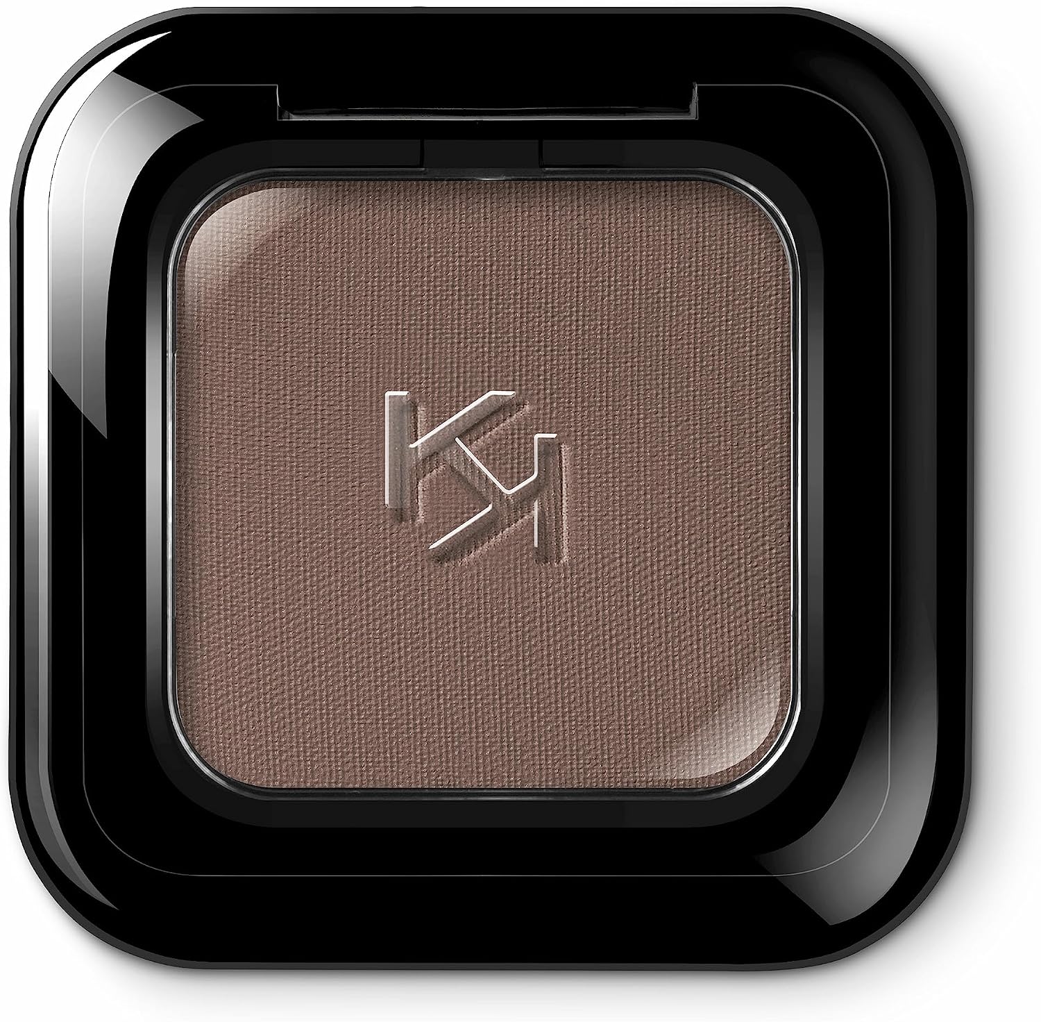 Kiko Milano High Pigment Eyeshadow front view matte dark brown single pan packaging