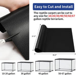 Close up view of the non slip textured surface on the SISIPAI LIFE reptile floor mat.