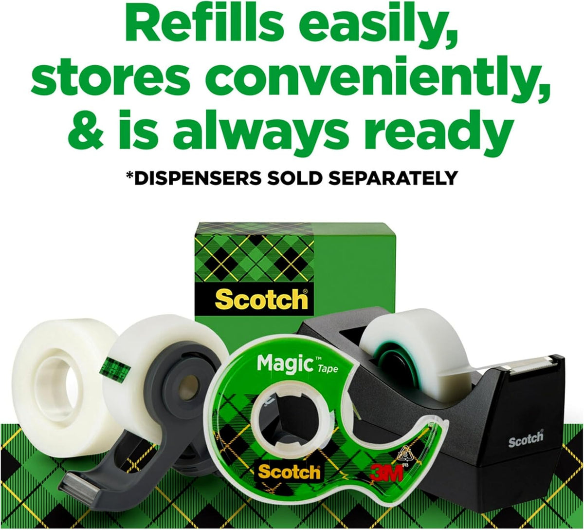 Scotch Magic Tape, Invisible, Home Office Supplies and Back to School Supplies for College and Classrooms, 1 Roll - Image 7