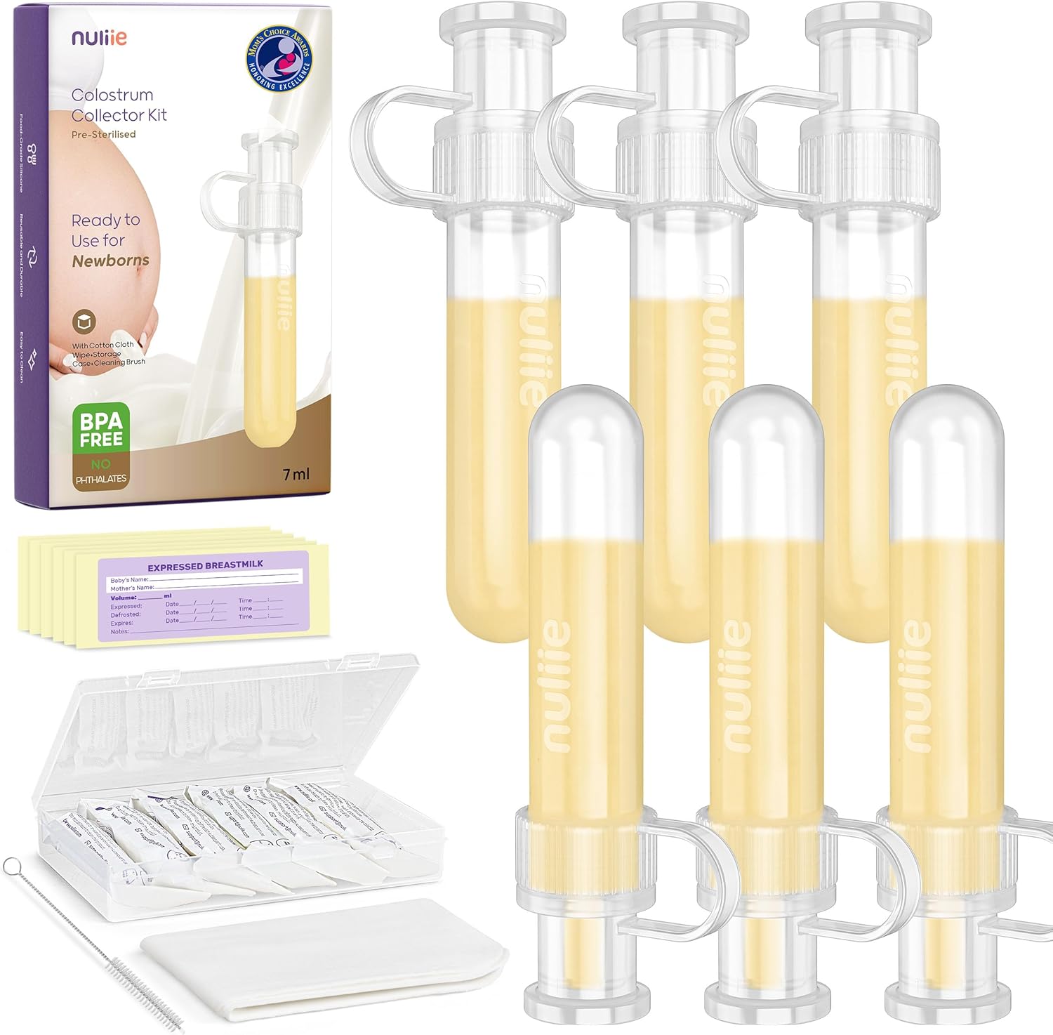 Nuliie Colostrum Collector Kit 7ml 6 pieces set front view