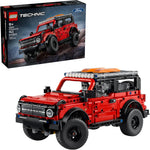 LEGO Technic Ford Bronco SUV front view showing grille and headlights