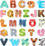 Mowpog magnetic animal alphabet letters set front view