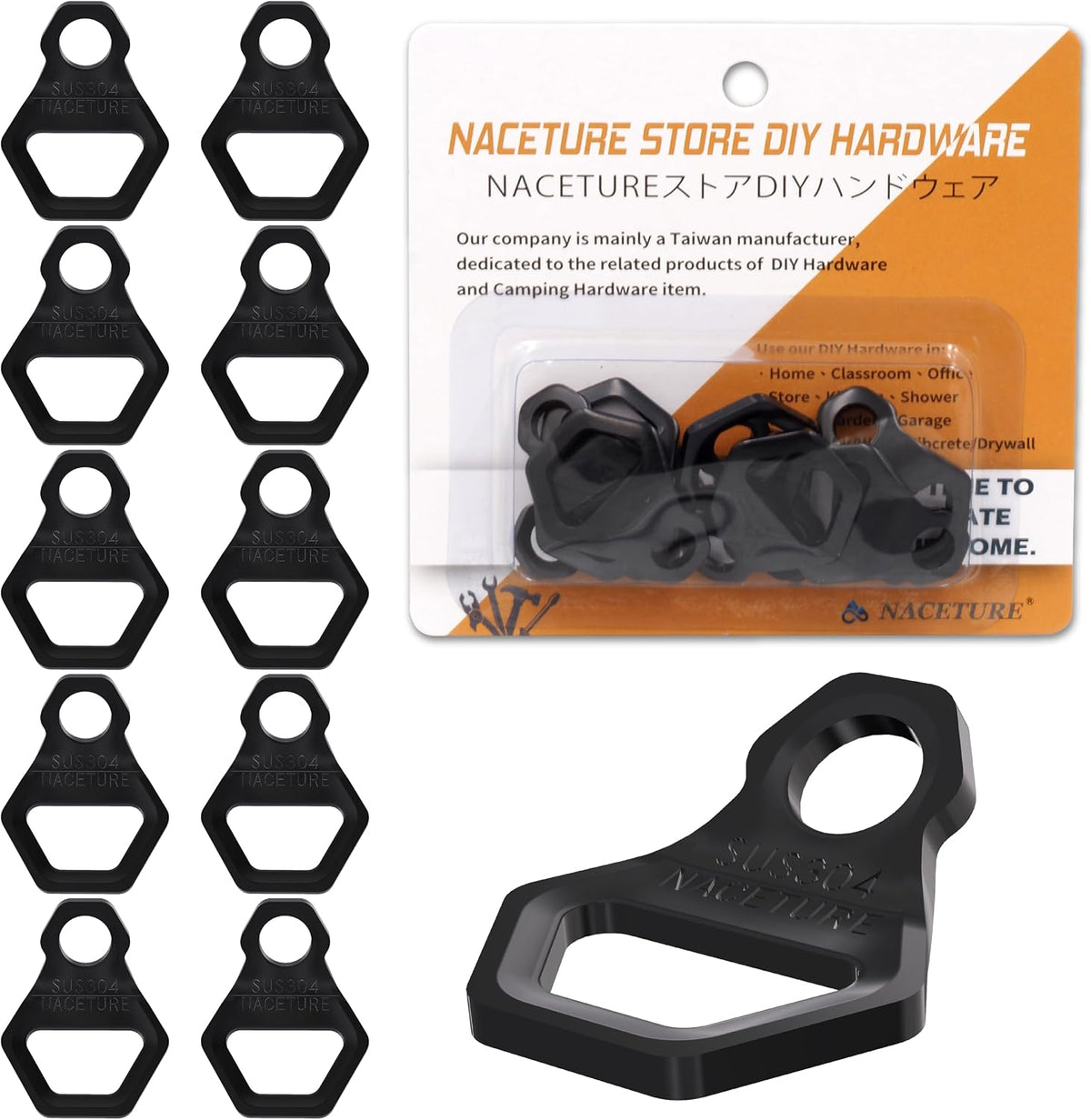 Naceture motorcycle tie down anchor hook front view