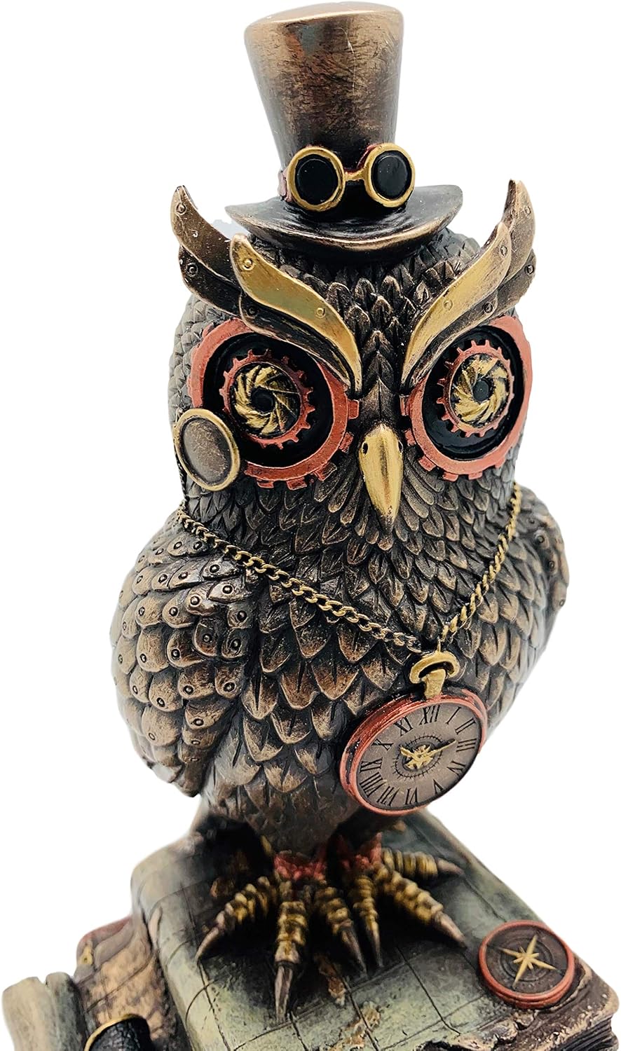 Veronese Design Steampunk Top Hat Owl felt protective base
