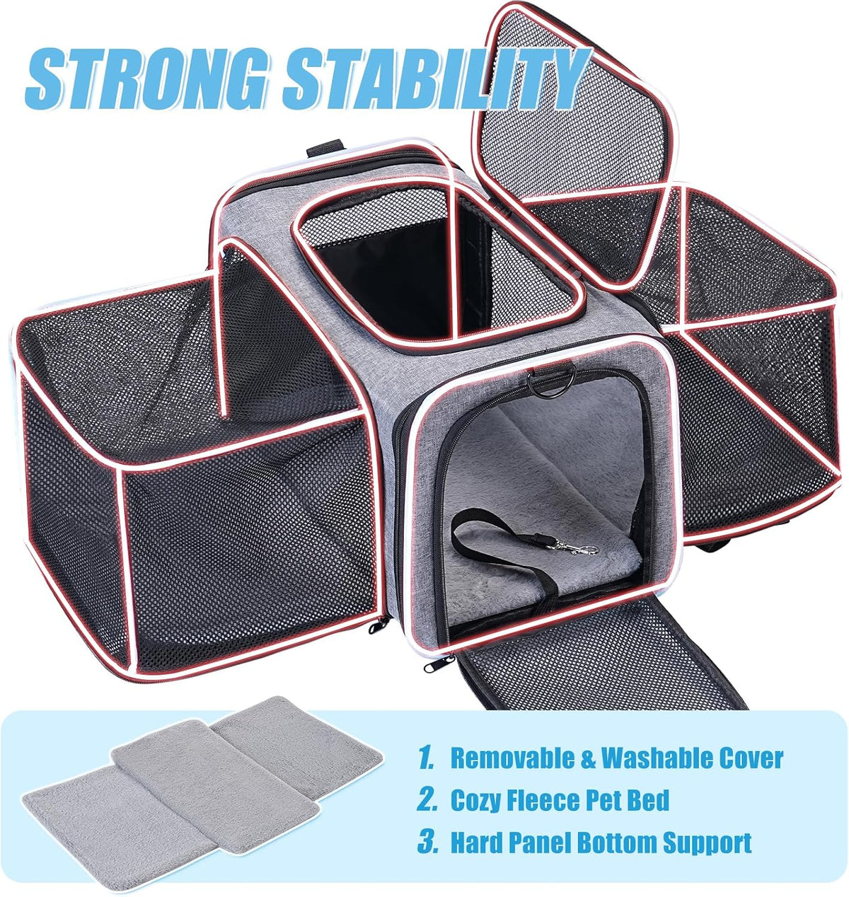 SweetBin travel pet bag with shoulder strap