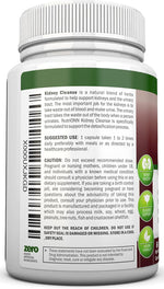 NutriONN kidney cleanse bottle side view with capsules