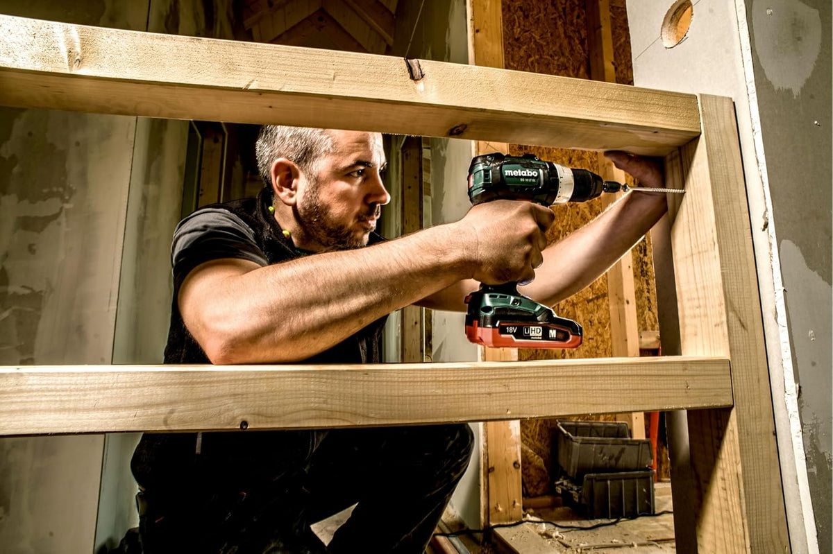 Metabo green brushless drill driver side profile