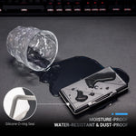 JJC shockproof memory card box holding Sony camera media cards