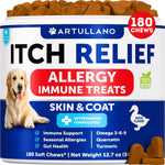 Authentic Artullano liquid fish oil 8 fluid ounces bottle for pet wellness.