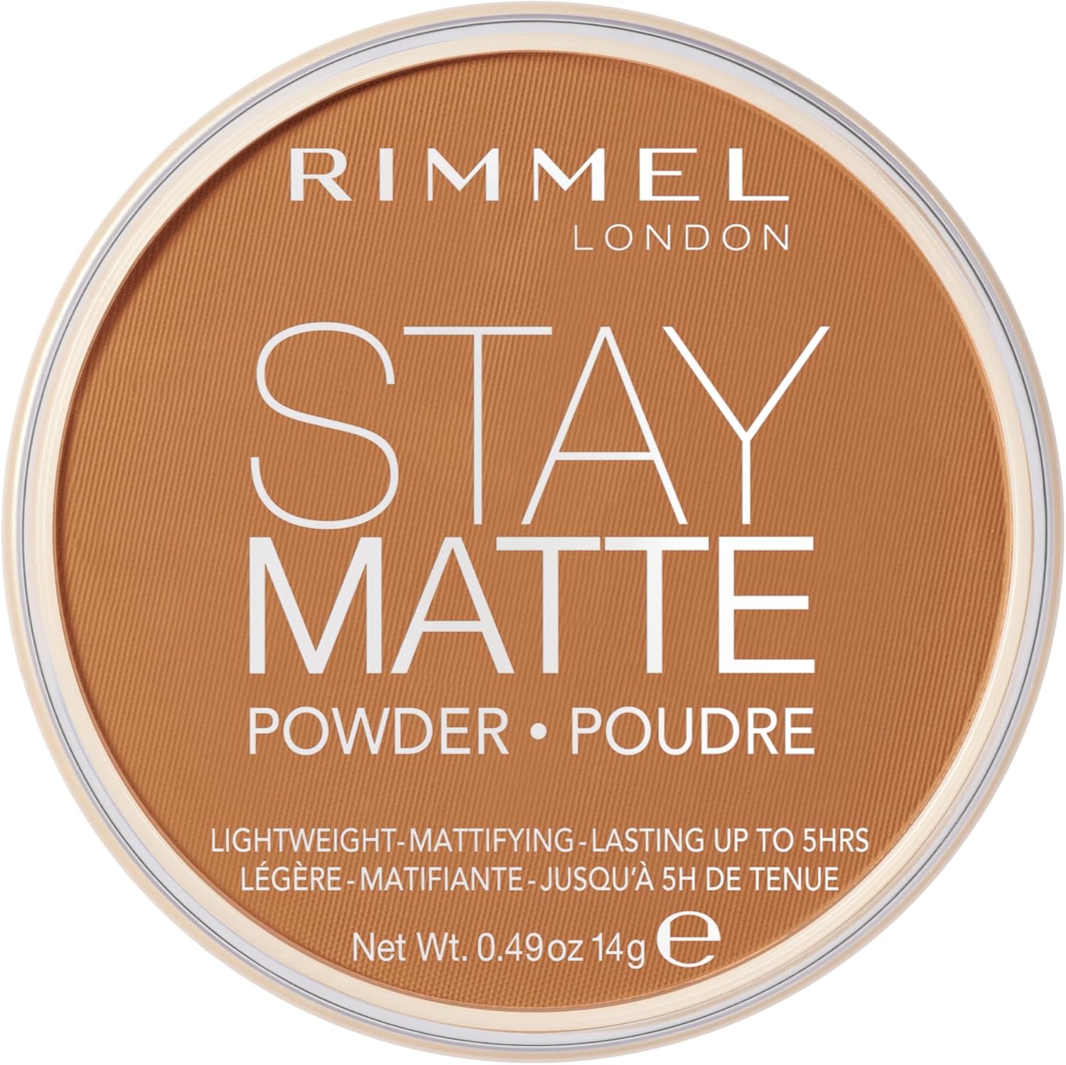 Rimmel London Stay Matte - 031 Pecan - Pressed Powder, Lightweight, High Coverage, Shine Control, 0.49oz - Image 1