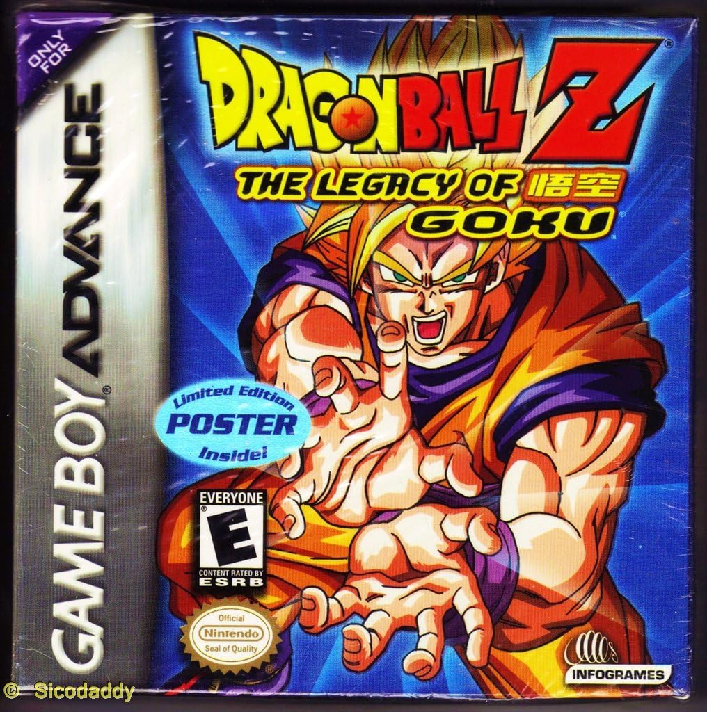 Nintendo Dragon Ball Z Legacy of Goku front view game box