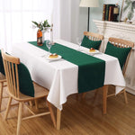 DUALIFE polyester table runner shown in kitchen setting