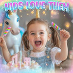 Close up look of protective bubble wrapped unicorn treats