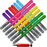 Smilixin 13 piece inflatable light saber set front view