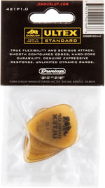 Jim Dunlop Ultex guitar picks individual plectrum surface texture and finish detail.
