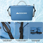 Yeekoro travel bag demonstrating wet and dry separation pocket