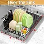 DLDSHI small dish rack showing telescopic extension mechanism
