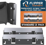 FL!PPER Standard replacement blades front view for aquarium glass cleaner.