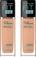 Maybelline Fit Me foundation close up on branding details