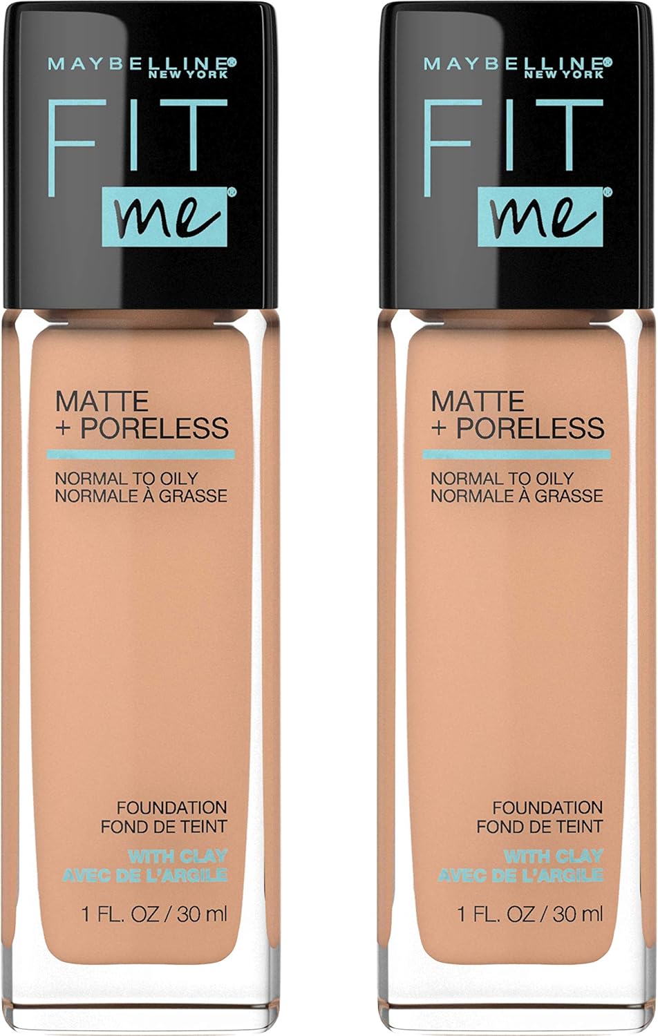 Maybelline Fit Me foundation close up on branding details