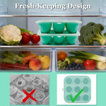 Close up of 9 cavity dog treat silicone mold tray