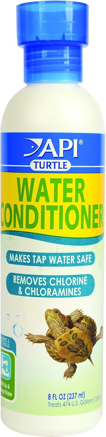 API Turtle Water Conditioner 8 Fluid Ounce Bottle front view water treatment