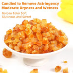 Diced orange peel mixed into cookie dough