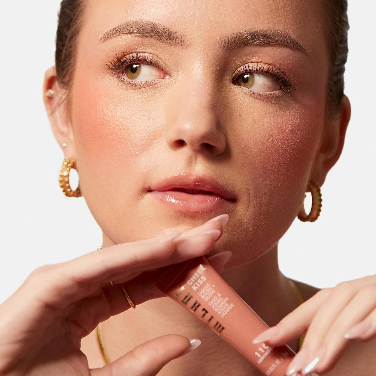 Milani Luminoso blush shade bottle texture