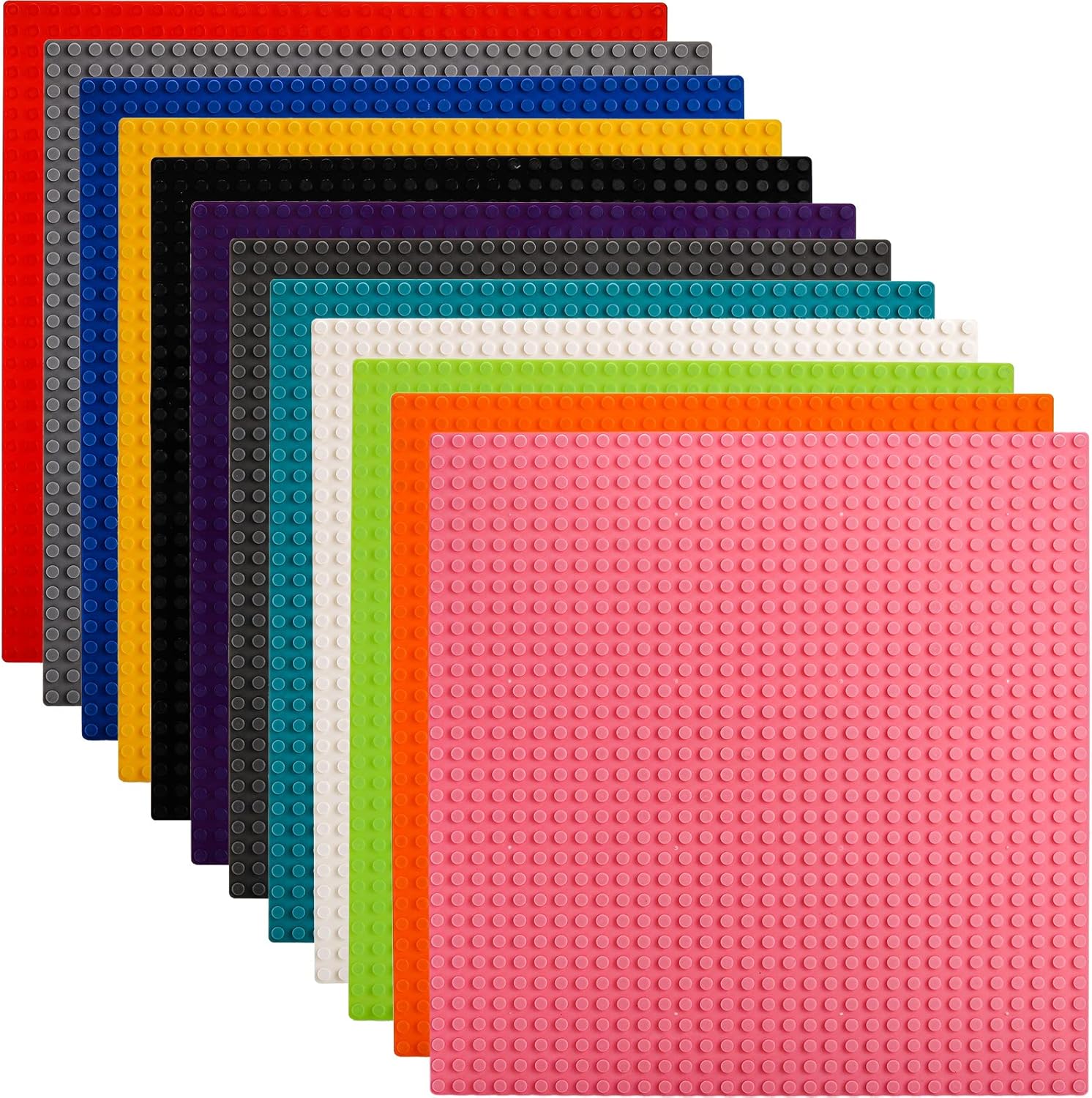 Zeayea 12 pack classic baseplates front view