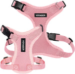 Packaging and overview layout of the small pink Best Pet Supplies Voyager step-in harness.