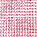Wrapables pink crystal adhesive rhinestones front view
