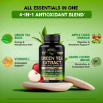 Nutraharmony Green Tea Supplement facts panel display