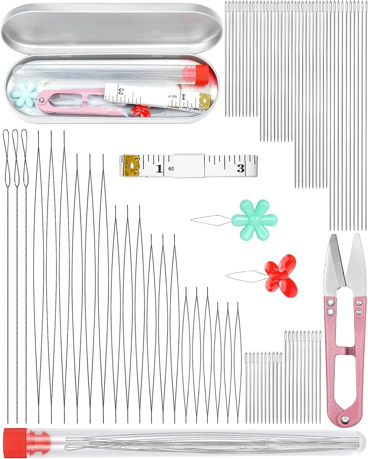 FIVEIZERO beading needles set ready for craft projects
