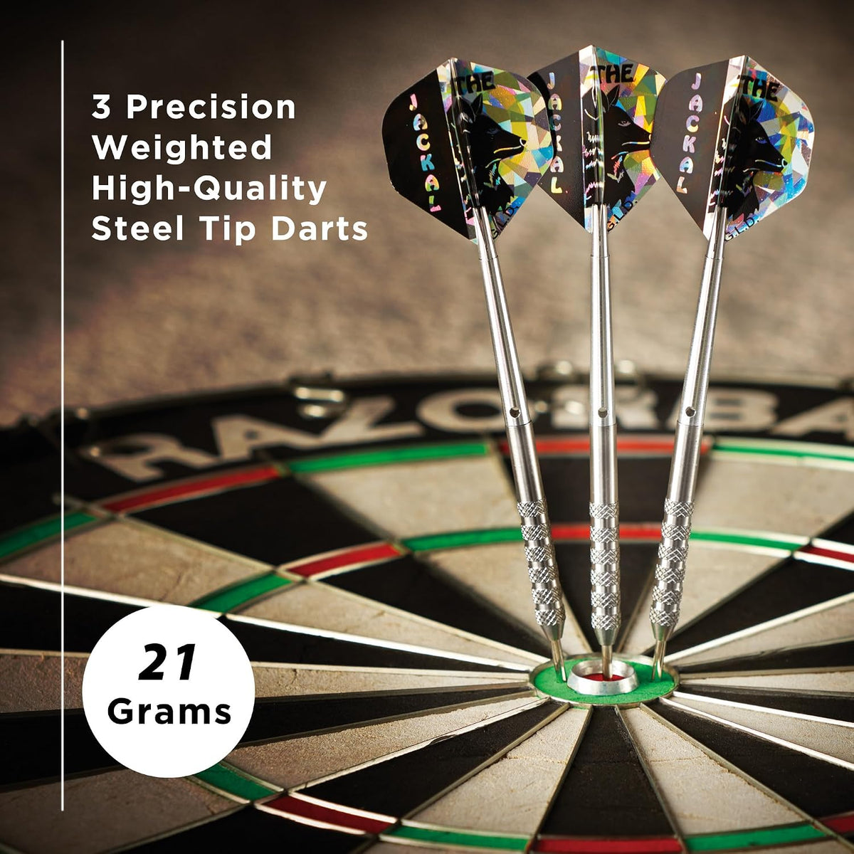 Viper Jackal tungsten darts barrel close up