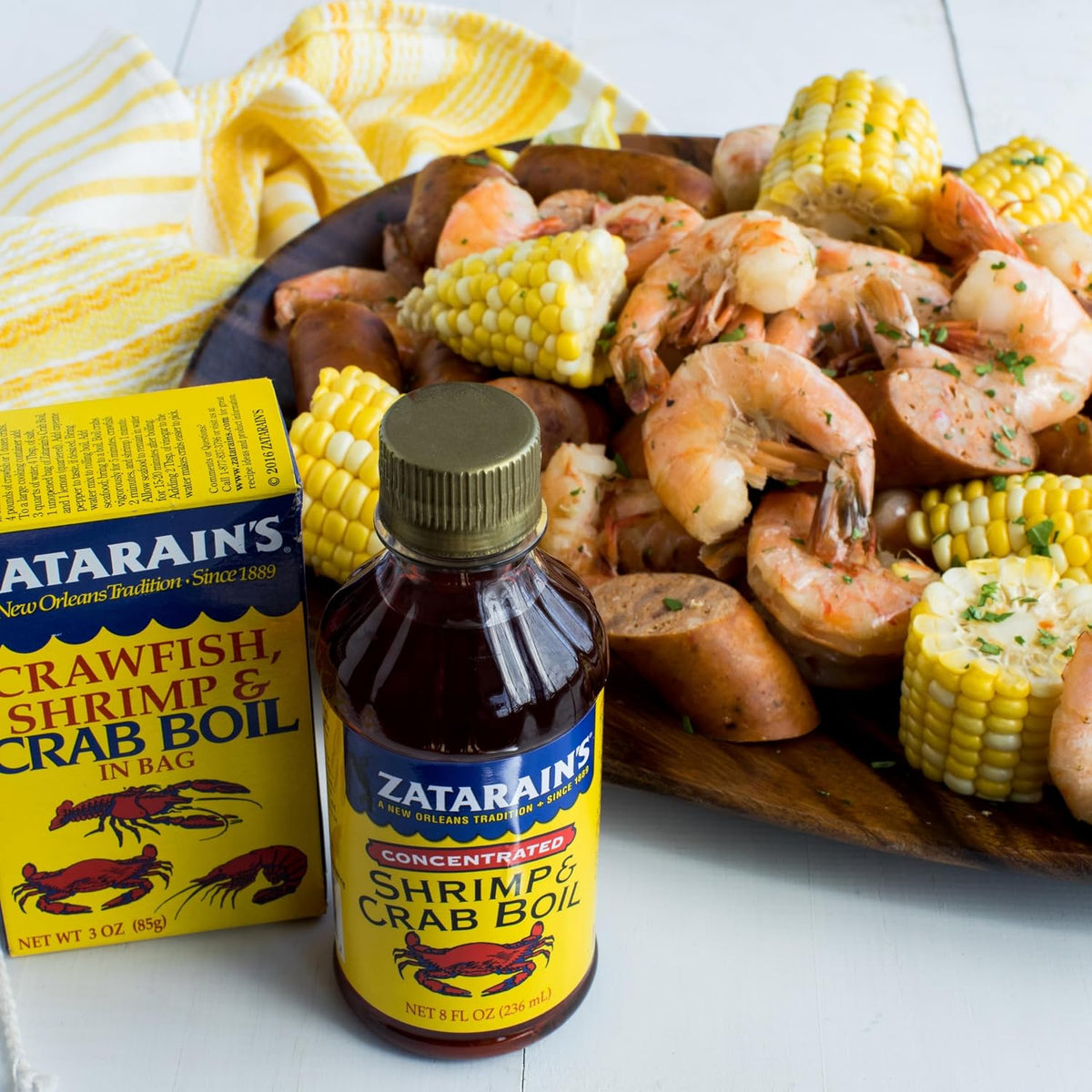 Zatarain's crab boil cooking instructions label