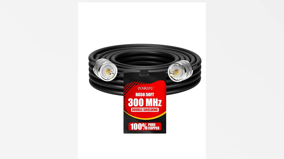 Foboiu RG58 cable packaging and contents
