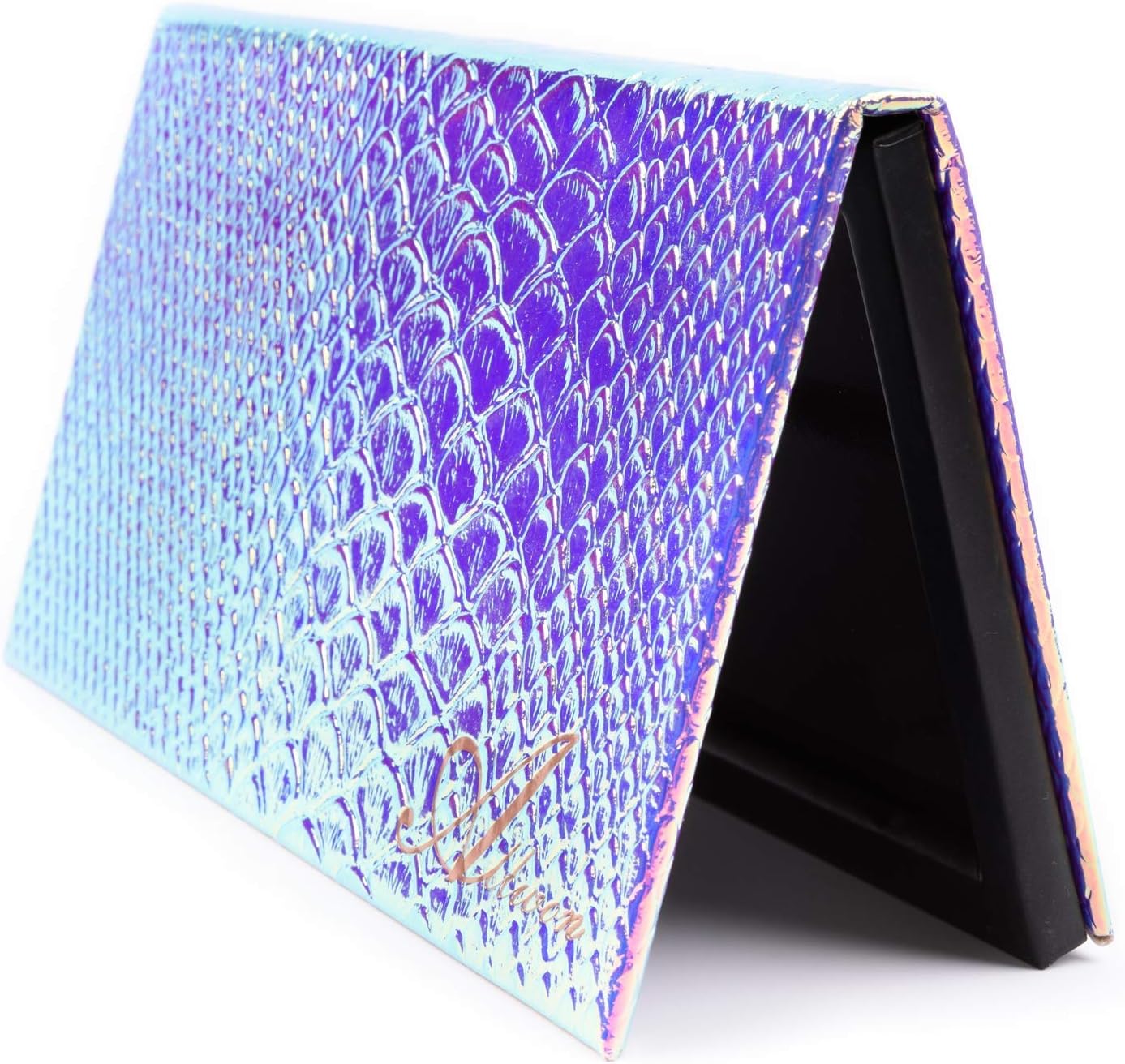 Allwon Magnetic Palette Mermaid Empty Makeup Palette with Mirror and 20Pcs Adhesive Empty Palette Metal Stickers for Eyeshadow Lipstick Blush Powder - Image 1