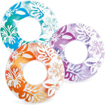 Intex Clear Color Tube 59251 4 pack pool floats front view
