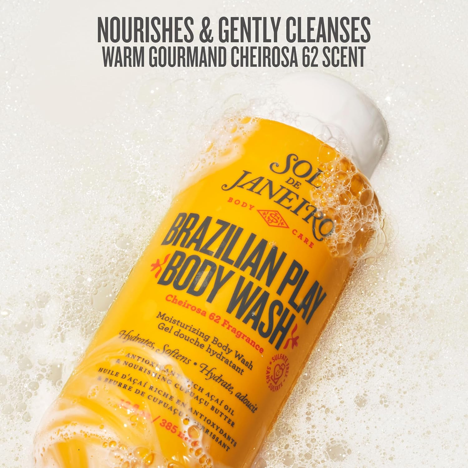 Sol De Janeiro Cheirosa 62 scent shower gel packaging close up