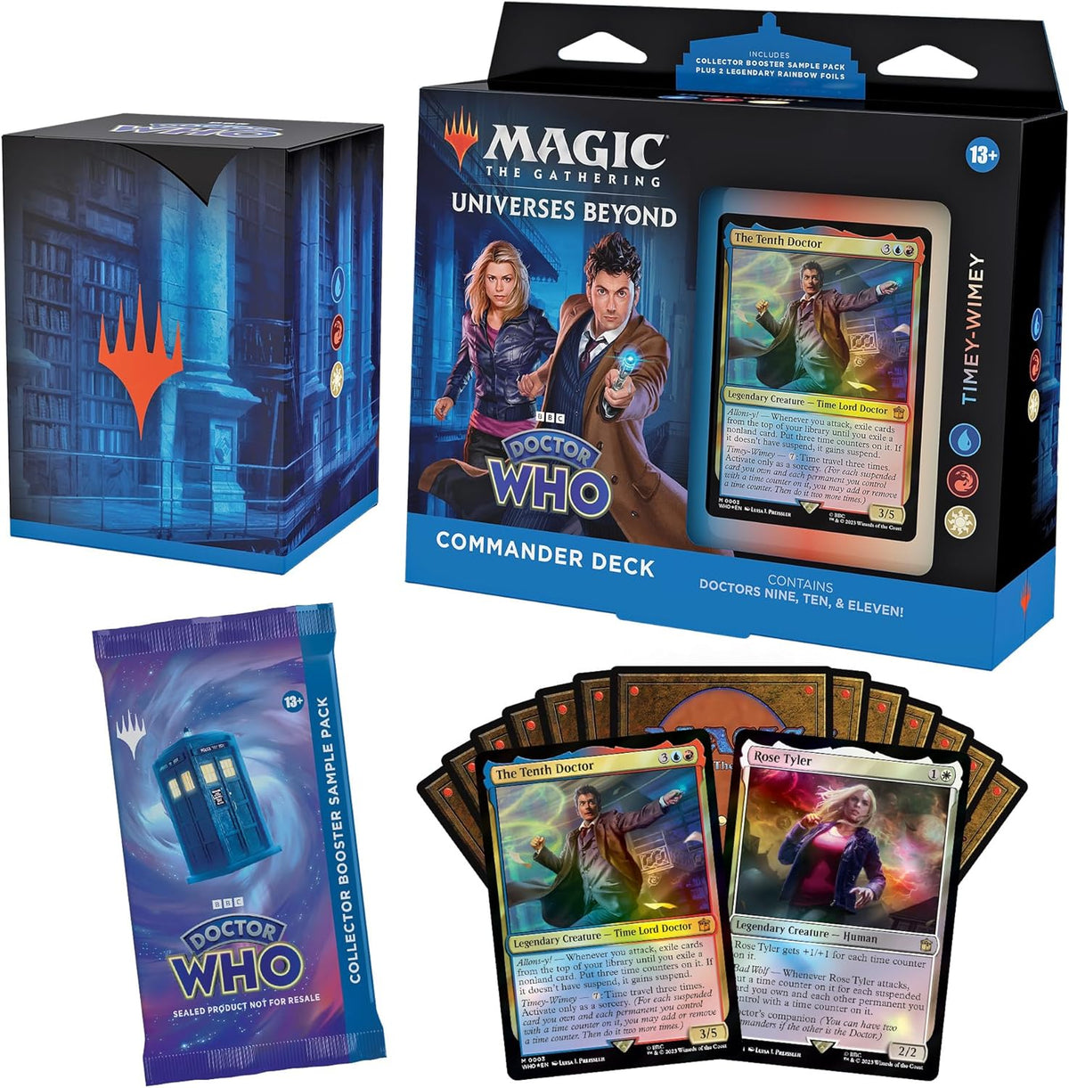 Magic The Gathering Doctor Who Timey-Wimey deck cards and accessories