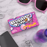 Close up view of the nutrition and ingredient facts on the imported candy box.