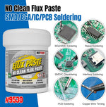 BEEYUIHF no-clean flux paste package showing net weight 100 grams