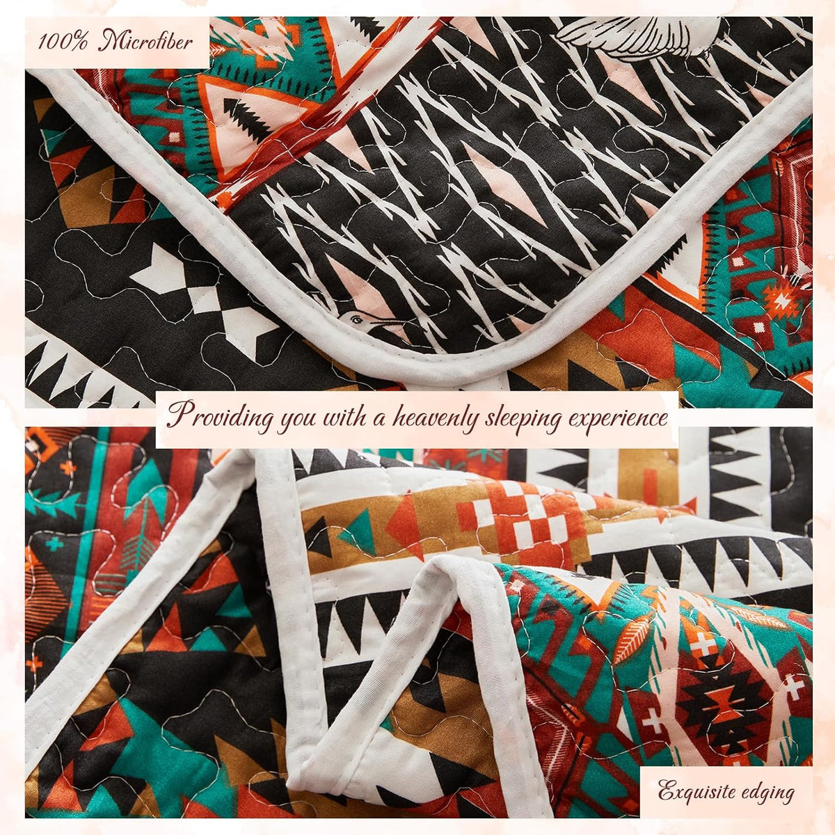 Tititada boho striped pattern close up