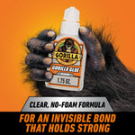 Gorilla all purpose clear glue bottle back view details