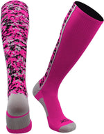 TCK over the calf socks top welt and elastic detail